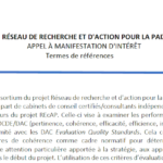 APPEL À MANIFESTATION D'INTÉRÊT Termes de références