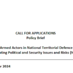 Call for Applications:- Deployment of Non-State Armed Actors in National Territorial Defence and Security Operations: Evaluating Political and Security Issues and Risks (Niger)